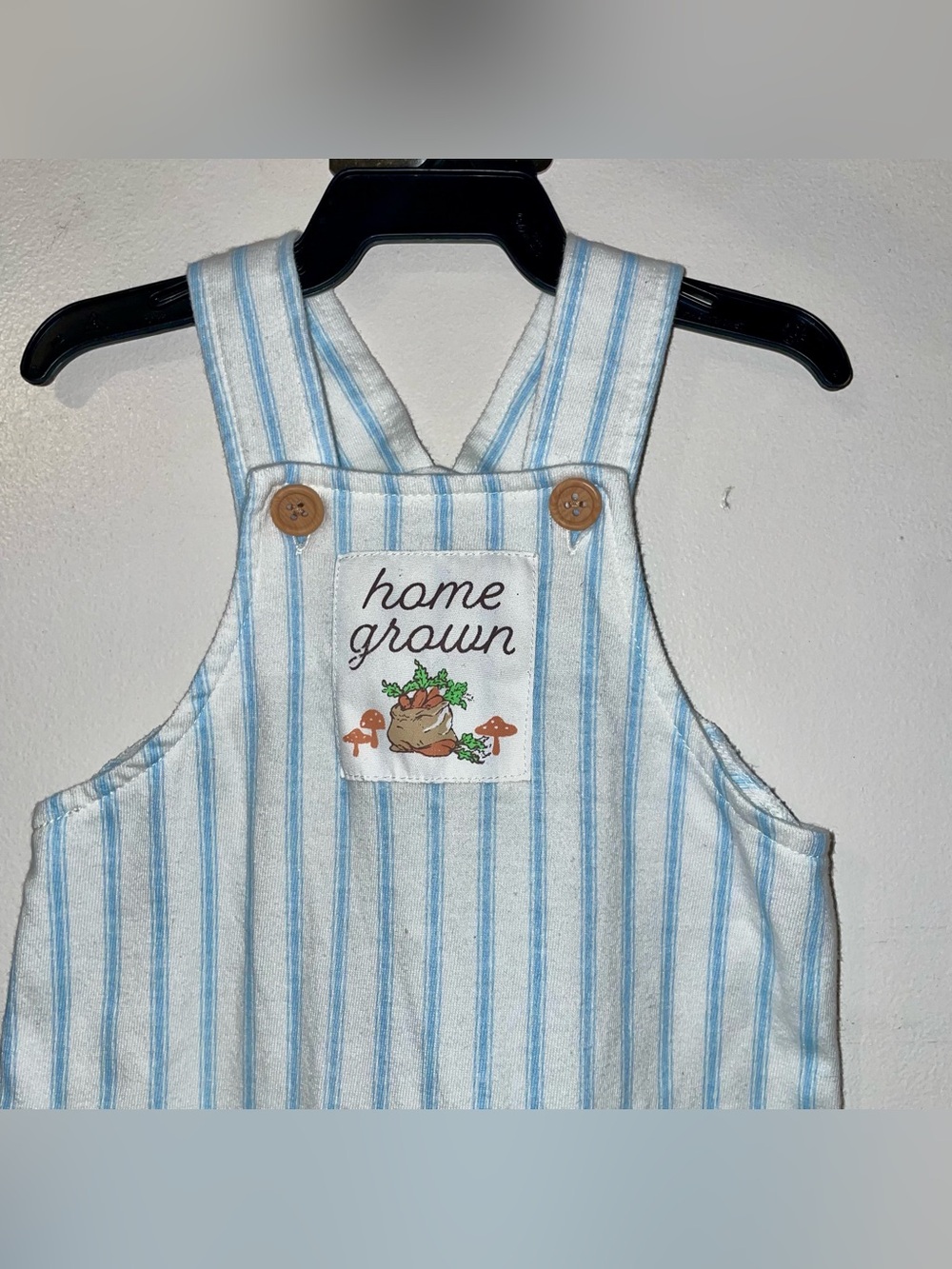 Kids Blue Stripe Peter Rabbit Overalls - Picture 4 of 8